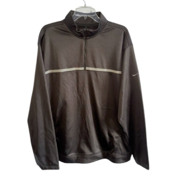 NWT Nike Golf Tour Brown Performance 1/4 Zip Lightweight Pullover Jacket Size XL - Picture 10 of 11